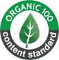 Close-up of NBFish logo featuring a vibrant green leaf, symbolizing freshness and sustainability in fashion accessories.
