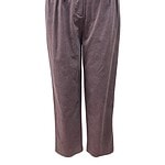 Stylish high-waisted women's trousers in a muted mauve color, featuring pleats and a relaxed fit, perfect for office or casual wear.