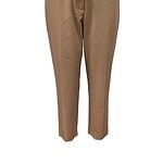 Comfortable beige women's pants with drawstring waist, suitable for casual wear and everyday comfort.