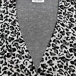 Stylish women's leopard print cardigan with V-neck, perfect for casual or chic outfits, made from soft fabric for comfort.